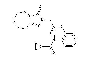 Image of 2-(3-keto-6,7,8,9-tetrahydro-5H-[1,2,4]triazolo[4,3-a]azepin-2-yl)acetic Acid [2-(cyclopropanecarbonylamino)phenyl] Ester