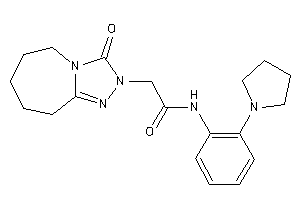 Image of 2-(3-keto-6,7,8,9-tetrahydro-5H-[1,2,4]triazolo[4,3-a]azepin-2-yl)-N-(2-pyrrolidinophenyl)acetamide
