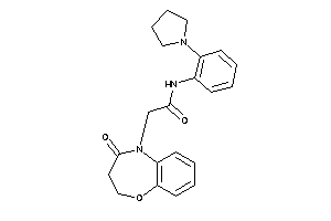 Image of 2-(4-keto-2,3-dihydro-1,5-benzoxazepin-5-yl)-N-(2-pyrrolidinophenyl)acetamide