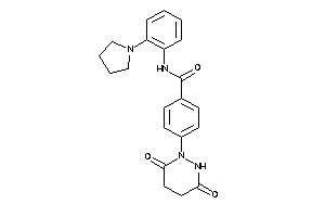 4-(3,6-diketohexahydropyridazin-1-yl)-N-(2-pyrrolidinophenyl)benzamide