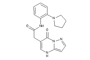Image of 2-(7-keto-4H-pyrazolo[1,5-a]pyrimidin-6-yl)-N-(2-pyrrolidinophenyl)acetamide