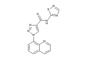 1-(8-quinolyl)-N-(1,2,4-thiadiazol-5-yl)triazole-4-carboxamide