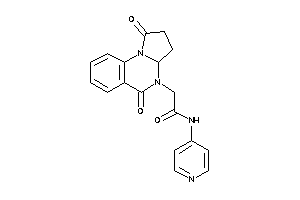 Image of 2-(1,5-diketo-3,3a-dihydro-2H-pyrrolo[1,2-a]quinazolin-4-yl)-N-(4-pyridyl)acetamide