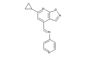 (6-cyclopropylisoxazolo[5,4-b]pyridin-4-yl)methylene-(4-pyridyl)amine