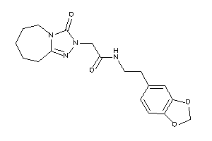 Image of N-homopiperonyl-2-(3-keto-6,7,8,9-tetrahydro-5H-[1,2,4]triazolo[4,3-a]azepin-2-yl)acetamide