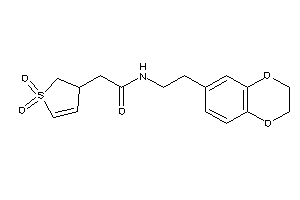 Image of N-[2-(2,3-dihydro-1,4-benzodioxin-6-yl)ethyl]-2-(1,1-diketo-2,3-dihydrothiophen-3-yl)acetamide