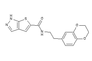 Image of N-[2-(2,3-dihydro-1,4-benzodioxin-6-yl)ethyl]-1H-thieno[2,3-c]pyrazole-5-carboxamide