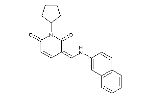 Image of 1-cyclopentyl-3-[(2-naphthylamino)methylene]pyridine-2,6-quinone