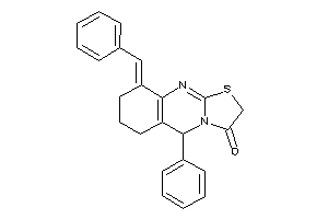 Image of 9-benzal-5-phenyl-5,6,7,8-tetrahydrothiazolo[2,3-b]quinazolin-3-one