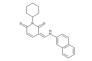 Image of 1-cyclohexyl-3-[(2-naphthylamino)methylene]pyridine-2,6-quinone