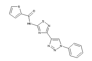 N-[3-(1-phenyltriazol-4-yl)-1,2,4-thiadiazol-5-yl]thiophene-2-carboxamide