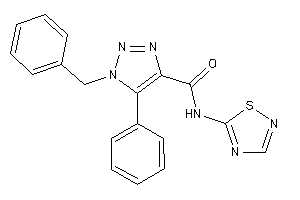 1-benzyl-5-phenyl-N-(1,2,4-thiadiazol-5-yl)triazole-4-carboxamide