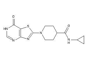 N-cyclopropyl-1-(7-keto-6H-thiazolo[4,5-d]pyrimidin-2-yl)isonipecotamide