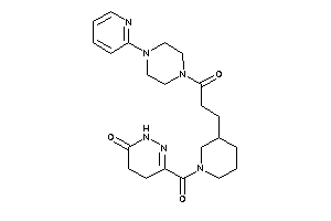 Image of 3-[3-[3-keto-3-[4-(2-pyridyl)piperazino]propyl]piperidine-1-carbonyl]-4,5-dihydro-1H-pyridazin-6-one