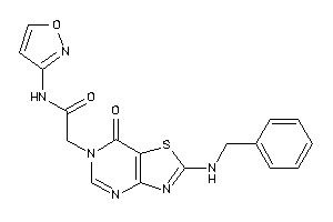 2-[2-(benzylamino)-7-keto-thiazolo[4,5-d]pyrimidin-6-yl]-N-isoxazol-3-yl-acetamide