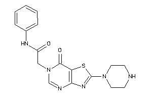2-(7-keto-2-piperazino-thiazolo[4,5-d]pyrimidin-6-yl)-N-phenyl-acetamide