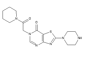 6-(2-keto-2-piperidino-ethyl)-2-piperazino-thiazolo[4,5-d]pyrimidin-7-one