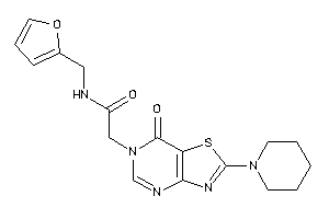 N-(2-furfuryl)-2-(7-keto-2-piperidino-thiazolo[4,5-d]pyrimidin-6-yl)acetamide