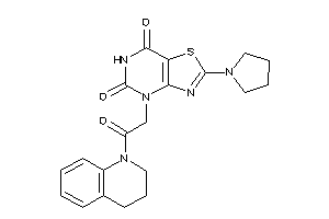 4-[2-(3,4-dihydro-2H-quinolin-1-yl)-2-keto-ethyl]-2-pyrrolidino-thiazolo[4,5-d]pyrimidine-5,7-quinone