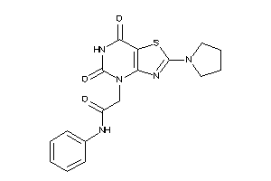 2-(5,7-diketo-2-pyrrolidino-thiazolo[4,5-d]pyrimidin-4-yl)-N-phenyl-acetamide