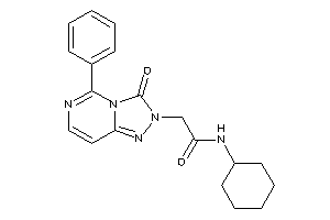 Image of N-cyclohexyl-2-(3-keto-5-phenyl-[1,2,4]triazolo[3,4-f]pyrimidin-2-yl)acetamide