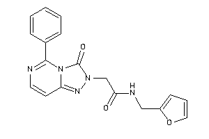 Image of N-(2-furfuryl)-2-(3-keto-5-phenyl-[1,2,4]triazolo[3,4-f]pyrimidin-2-yl)acetamide