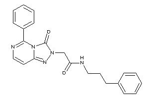 Image of 2-(3-keto-5-phenyl-[1,2,4]triazolo[3,4-f]pyrimidin-2-yl)-N-(3-phenylpropyl)acetamide