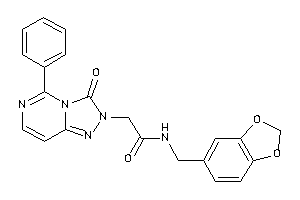 Image of 2-(3-keto-5-phenyl-[1,2,4]triazolo[3,4-f]pyrimidin-2-yl)-N-piperonyl-acetamide
