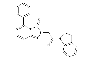 2-(2-indolin-1-yl-2-keto-ethyl)-5-phenyl-[1,2,4]triazolo[3,4-f]pyrimidin-3-one