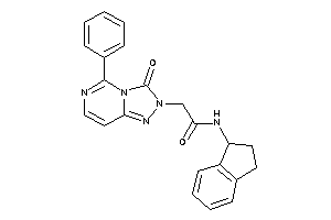 Image of N-indan-1-yl-2-(3-keto-5-phenyl-[1,2,4]triazolo[3,4-f]pyrimidin-2-yl)acetamide
