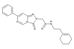 Image of N-(2-cyclohexen-1-ylethyl)-2-(3-keto-7-phenyl-[1,2,4]triazolo[3,4-f]pyrimidin-2-yl)acetamide