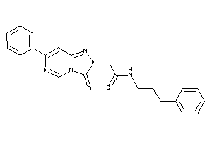 Image of 2-(3-keto-7-phenyl-[1,2,4]triazolo[3,4-f]pyrimidin-2-yl)-N-(3-phenylpropyl)acetamide