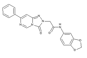 N-(1,3-benzodioxol-5-yl)-2-(3-keto-7-phenyl-[1,2,4]triazolo[3,4-f]pyrimidin-2-yl)acetamide