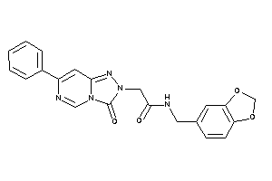 Image of 2-(3-keto-7-phenyl-[1,2,4]triazolo[3,4-f]pyrimidin-2-yl)-N-piperonyl-acetamide