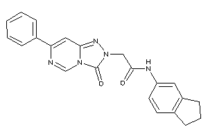 N-indan-5-yl-2-(3-keto-7-phenyl-[1,2,4]triazolo[3,4-f]pyrimidin-2-yl)acetamide