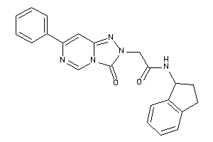 Image of N-indan-1-yl-2-(3-keto-7-phenyl-[1,2,4]triazolo[3,4-f]pyrimidin-2-yl)acetamide