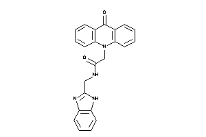 Image of N-(1H-benzimidazol-2-ylmethyl)-2-(9-ketoacridin-10-yl)acetamide