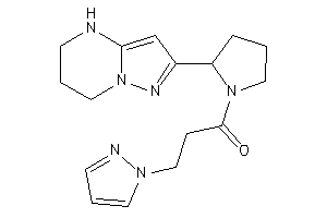 3-pyrazol-1-yl-1-[2-(4,5,6,7-tetrahydropyrazolo[1,5-a]pyrimidin-2-yl)pyrrolidino]propan-1-one