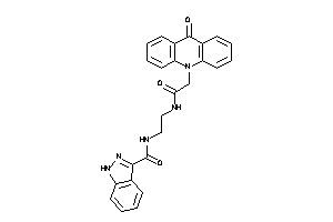 Image of N-[2-[[2-(9-ketoacridin-10-yl)acetyl]amino]ethyl]-1H-indazole-3-carboxamide
