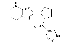 Image of 1H-pyrazol-4-yl-[2-(4,5,6,7-tetrahydropyrazolo[1,5-a]pyrimidin-2-yl)pyrrolidino]methanone