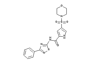 4-morpholinosulfonyl-N-(3-phenyl-1,2,4-thiadiazol-5-yl)-1H-pyrrole-2-carboxamide