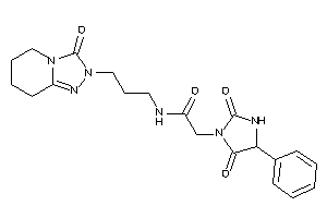 2-(2,5-diketo-4-phenyl-imidazolidin-1-yl)-N-[3-(3-keto-5,6,7,8-tetrahydro-[1,2,4]triazolo[4,3-a]pyridin-2-yl)propyl]acetamide