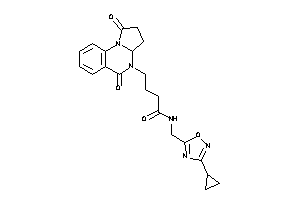 N-[(3-cyclopropyl-1,2,4-oxadiazol-5-yl)methyl]-4-(1,5-diketo-3,3a-dihydro-2H-pyrrolo[1,2-a]quinazolin-4-yl)butyramide