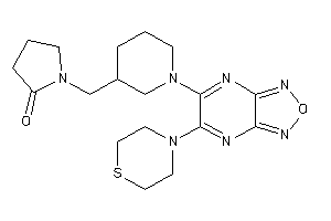 1-[[1-(5-thiomorpholinofurazano[3,4-b]pyrazin-6-yl)-3-piperidyl]methyl]-2-pyrrolidone