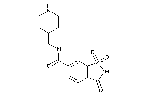 Image of 1,1,3-triketo-N-(4-piperidylmethyl)-1,2-benzothiazole-6-carboxamide