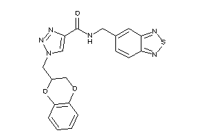 1-(2,3-dihydro-1,4-benzodioxin-3-ylmethyl)-N-(piazthiol-5-ylmethyl)triazole-4-carboxamide