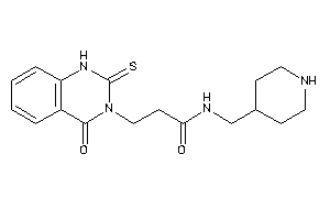 3-(4-keto-2-thioxo-1H-quinazolin-3-yl)-N-(4-piperidylmethyl)propionamide