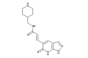 3-(6-keto-1,7-dihydropyrazolo[3,4-b]pyridin-5-yl)-N-(4-piperidylmethyl)acrylamide