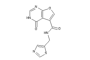 4-keto-N-(thiazol-5-ylmethyl)-3H-furo[2,3-d]pyrimidine-5-carboxamide