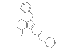 2-(1-benzyl-4-keto-6,7-dihydro-5H-indol-3-yl)-N-tetrahydropyran-4-yl-acetamide